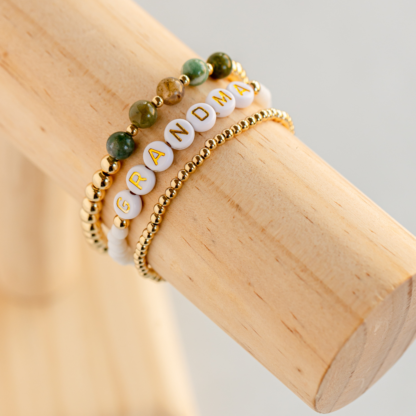 Winter Gold & Green Stack