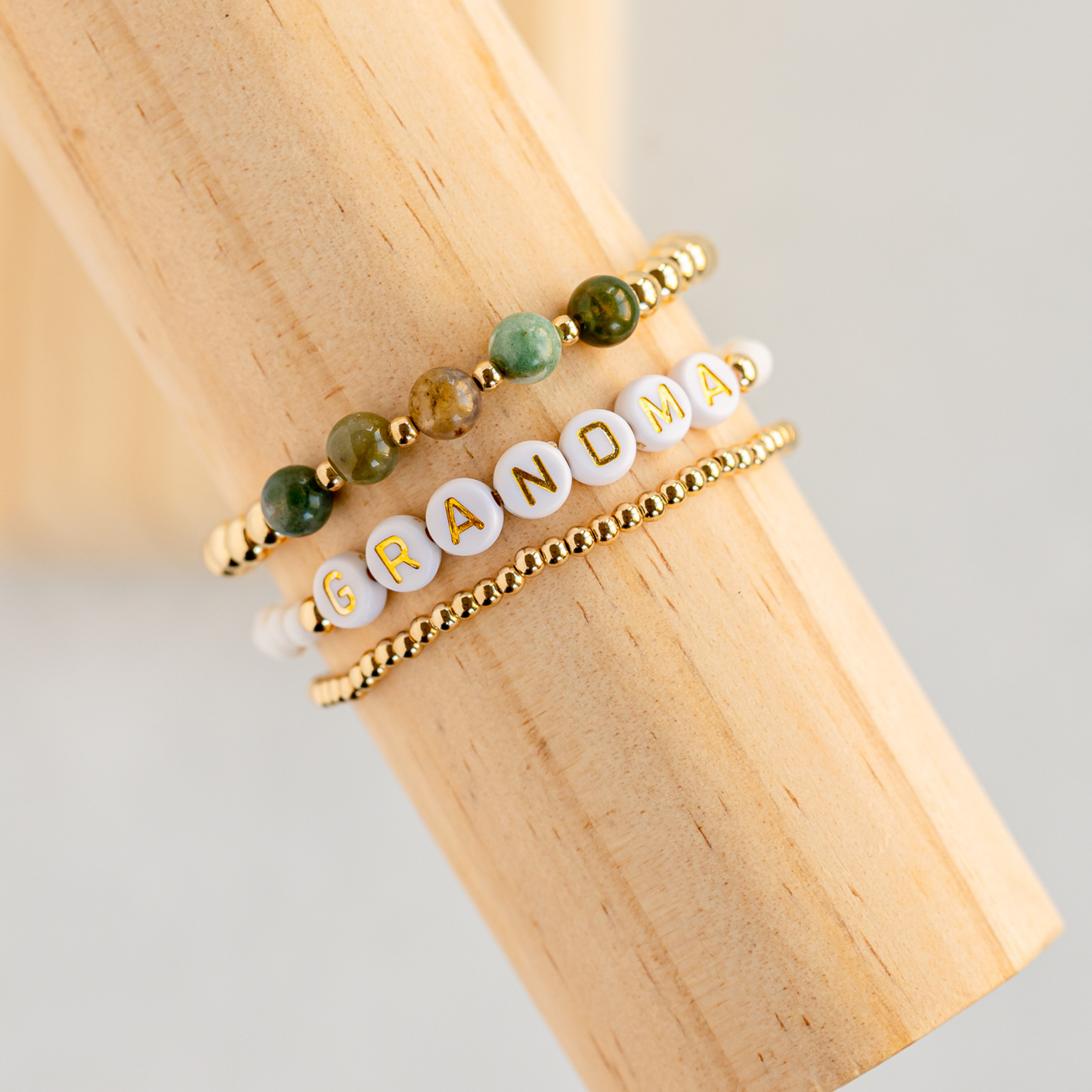 Winter Gold & Green Stack