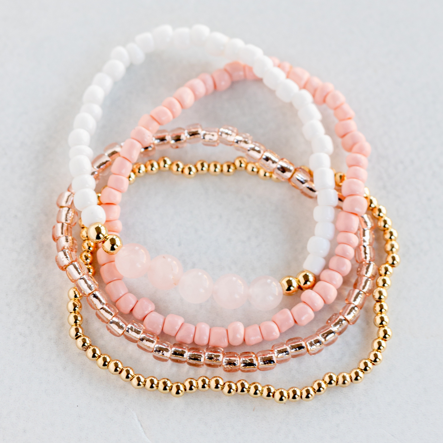 Winter Pink & Gold Stack