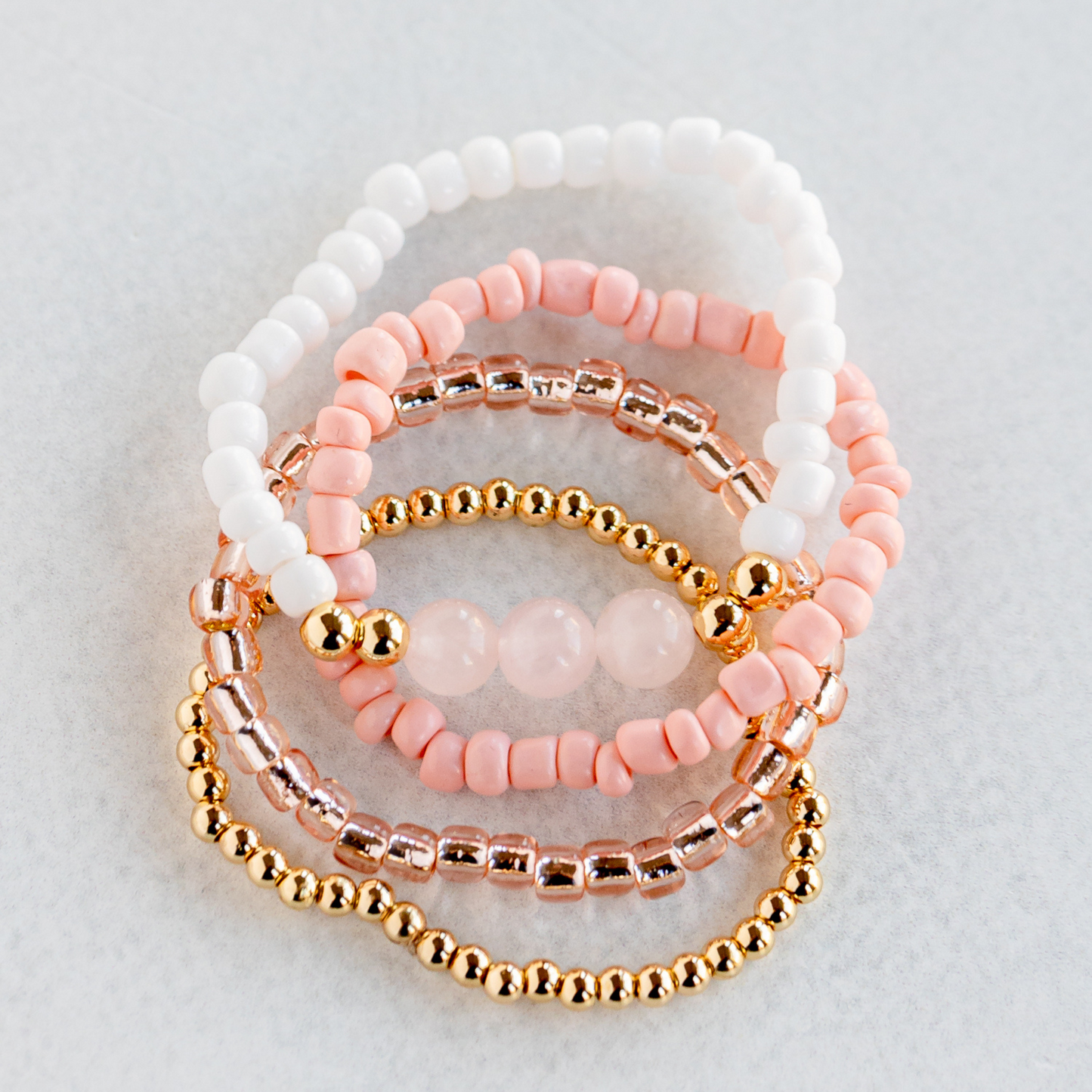 Winter Pink & Gold Stack